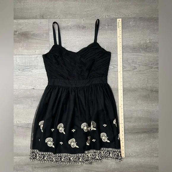 ANTHROPOLOGIE | ANNA SUI DRESS | Color: Black-Gold | Size:12 - Picture 10 of 16